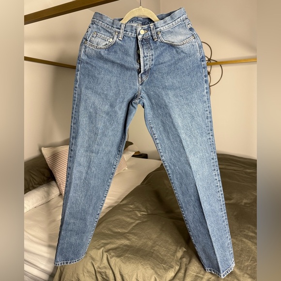 Vtg Ralph Lauren Jeans 31x31 100% Cotton Made In USA 90s Button Fly High Waist - Picture 6 of 15